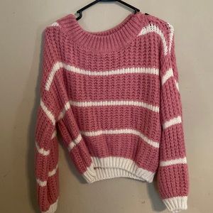Medium Pink Lily sweater